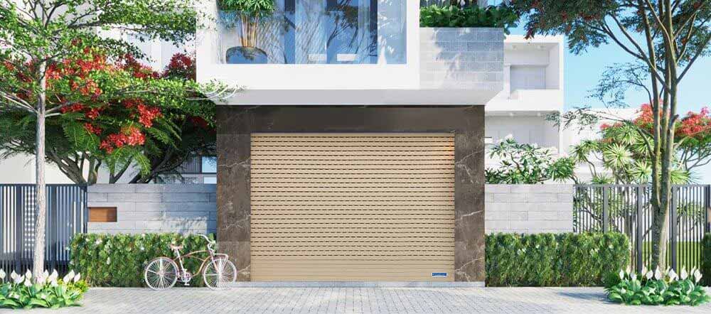 Cửa cuốn khe thoáng đẹp cho nhà phố