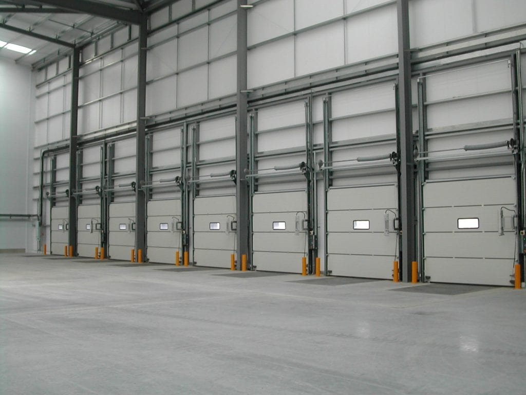 Mẫu cửa cuốn trượt trần Công nghiệp