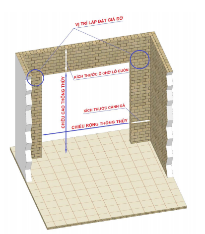 Cách lắp đặt cửa cuốn ray âm tường