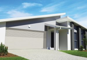 Xây gara ô tô với cửa cuốn khe thoáng