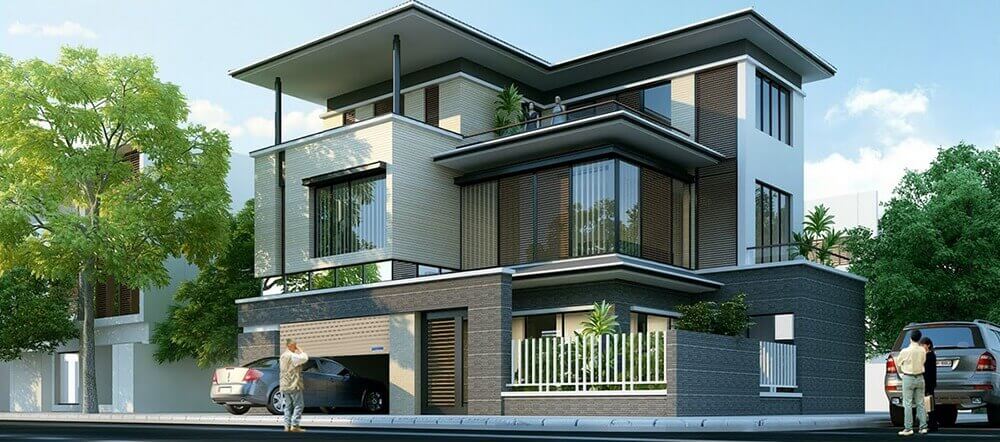 Nhà mặt phố kiểu hiện đại